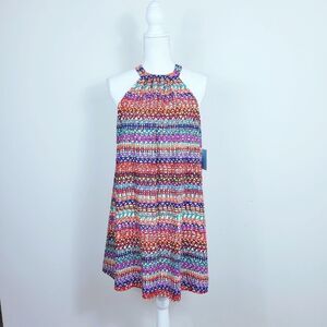 NWT CeCe by Cynthia Steffe Halter A-Line Mini Dress – Hot Pepper. 0